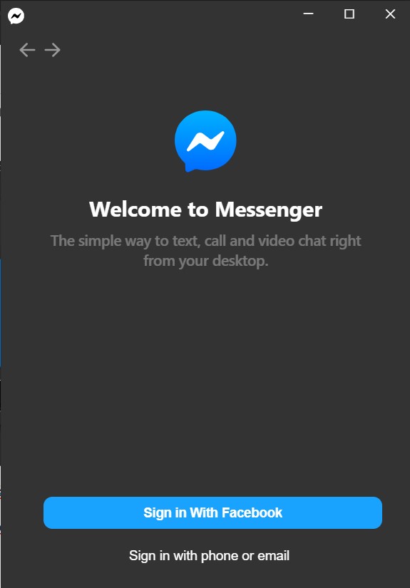 Phần mềm chat facebook messenger cho pc