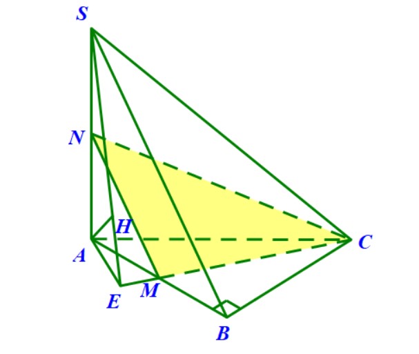 Hình chóp S.ABC có đáy là tam giác vuông M là trung điểm AB