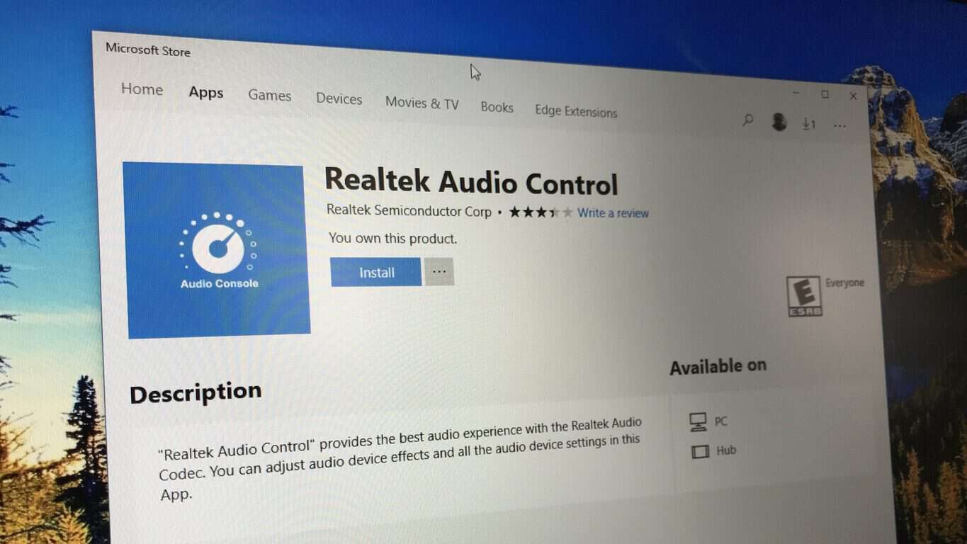 realtek audio controle
