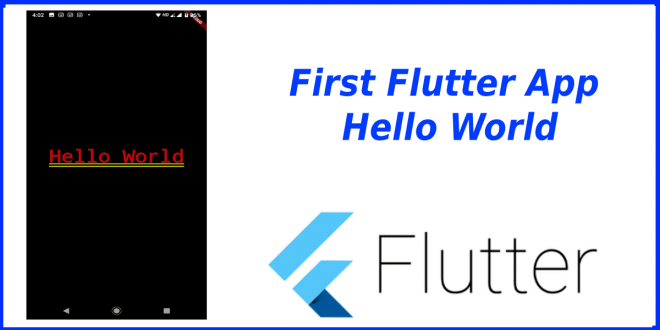Viết app Hello World bằng Flutter