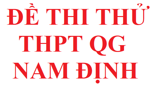 Đề thi thử THPT QG tỉnh Nam Định năm 2020