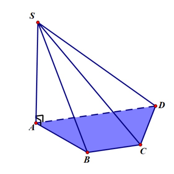 tính thể tích khối chóp có một cạnh bên vuông góc với đáy