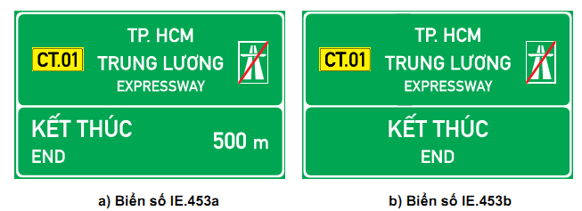 BIỂN CHỈ DẪN TRÊN ĐƯỜNG CAO TỐC 11