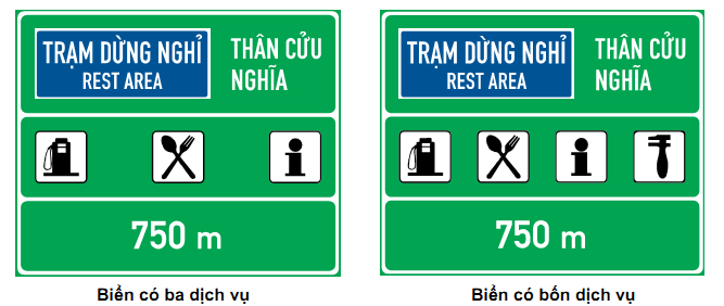 BIỂN CHỈ DẪN TRÊN ĐƯỜNG CAO TỐC 14