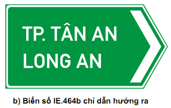 BIỂN CHỈ DẪN TRÊN ĐƯỜNG CAO TỐC 25