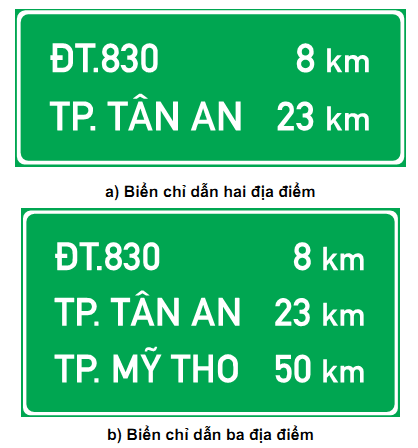 BIỂN CHỈ DẪN TRÊN ĐƯỜNG CAO TỐC 26