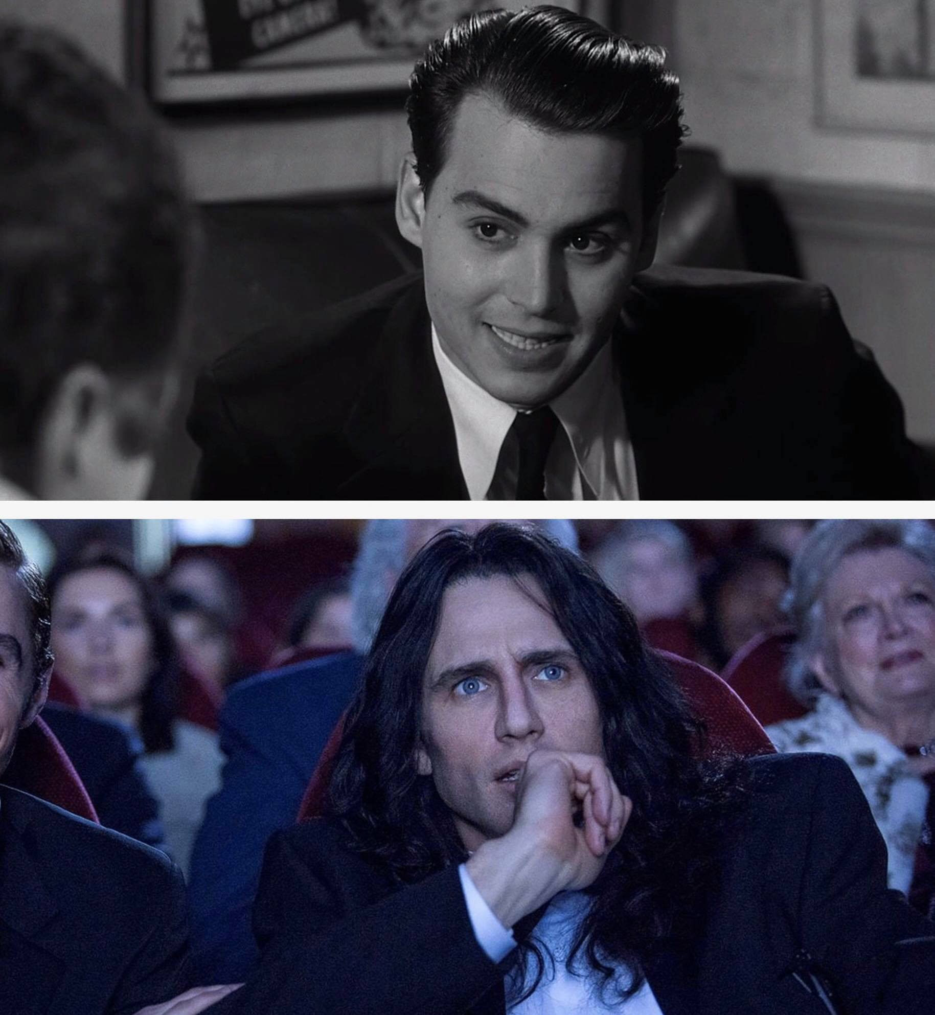 Ed Wood (Tim Burton, 1994) The Disaster Artist (James Franco, 2017) "Here's to the ones who dream Foolish as they may seem"