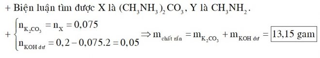 Cho 9,3 gam chất X có công thức phân tử C3H12N2O3 đun nóng với 2 lít dung dịch KOH