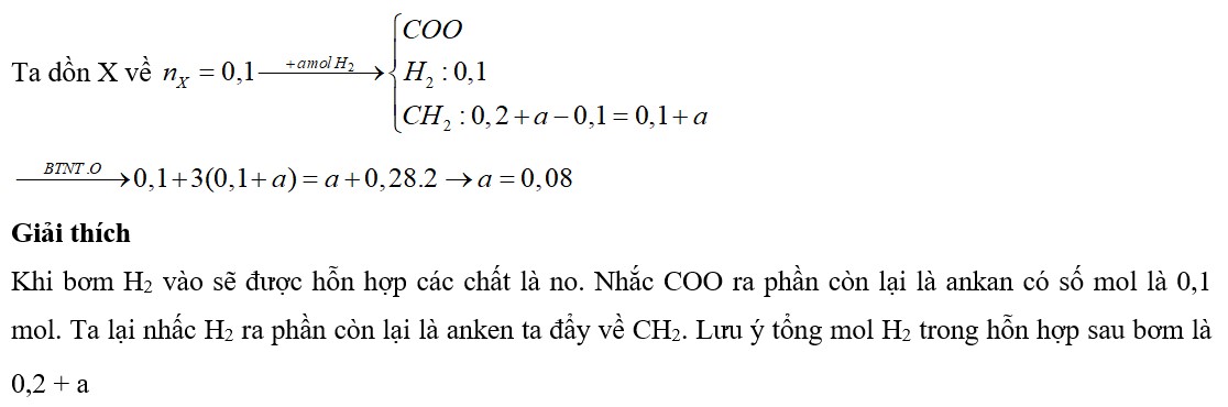 Đốt cháy hoàn toàn 0,1 mol hỗn hợp X gồm một axit, một este đều no, đơn chức, mạch hở và 2 hiđrocacbon