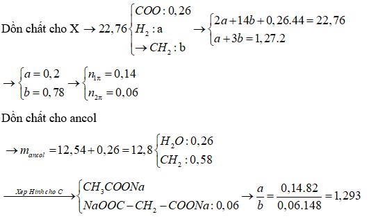 Hỗn hợp X gồm một este no, đơn chức và một este no, hai chức đều mạch hở, trong phân tử chỉ chứa một loại nhóm chức