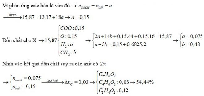 Hỗn hợp X chứa hai axit cacboxylic đơn chức, mạch hở, kế tiếp trong dãy đồng đẳng và một ancol no, đa chức