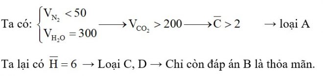 Hỗn hợp khí X gồm etylamin và hai hiđrocacbon là đồng đẳng liên tiếp. Đốt cháy hoàn toàn 100 ml hỗn hợp X bằng một lượng oxi vừa đủ