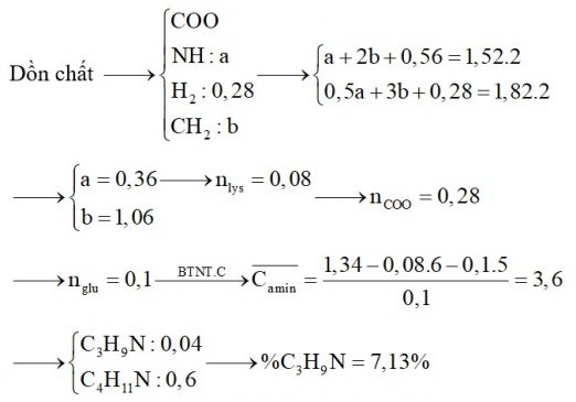 Hỗn hợp X chứa hai amin kế tiếp thuộc dãy đồng đẳng của metylamin. Hỗn hợp Y chứa axit glutamic và lysin. Đốt cháy hoàn toàn 0,28 mol hỗn hợp Z