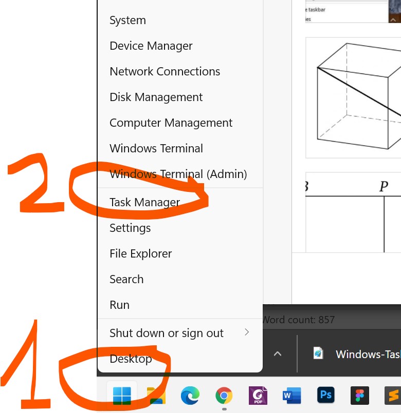 Cách mở task manager trên windows 11