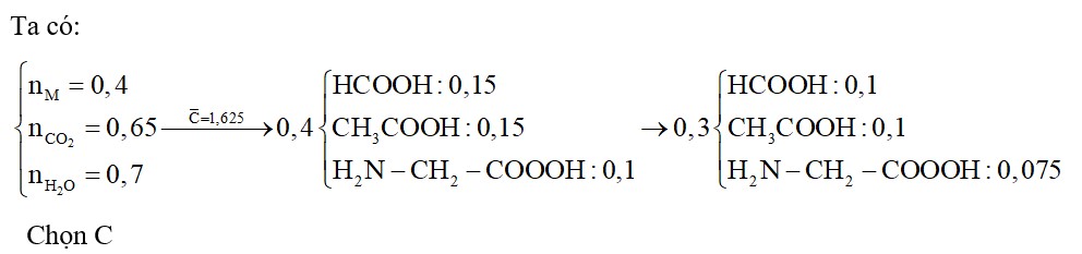 Cho hỗn hợp M gồm hai axit cacboxylic X, Y (cùng dãy đồng đẳng, có số mol bằng nhau ) và một amino axit Z