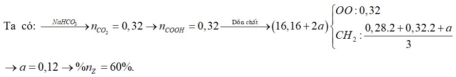 Hỗn hợp E chứa ba axit cacboxylic đều mạch hở gồm axit X (CnH2nO2), axit Y (CmH2mO2) và axit Z