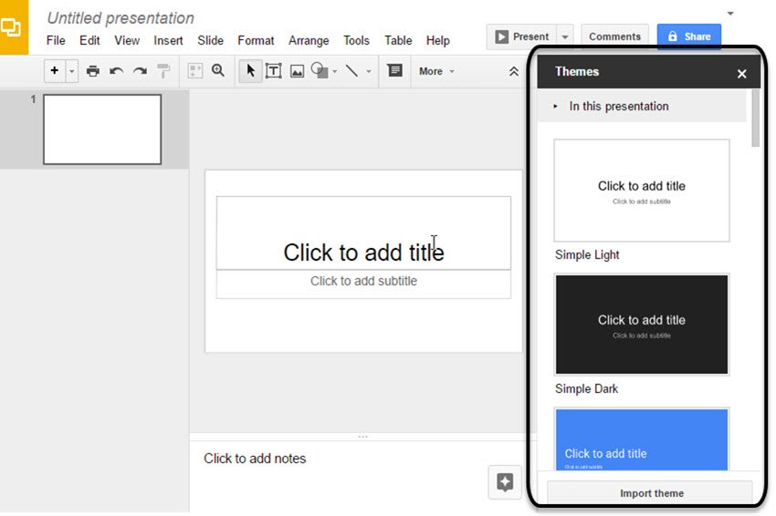 Hướng dẫn sử dụng Google Slides 3