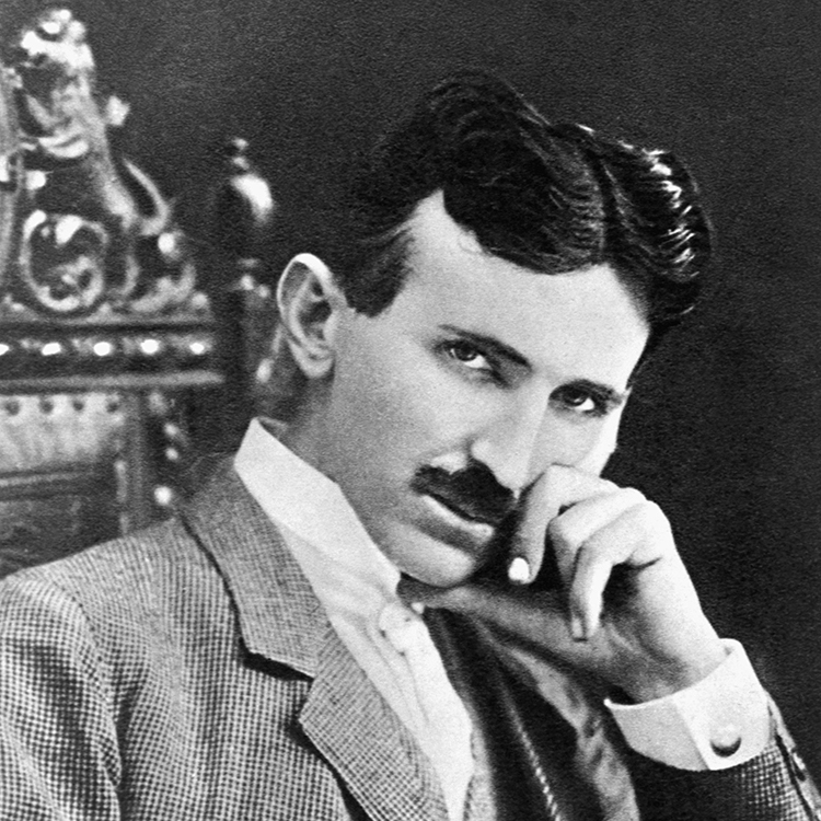 Nikola Tesla lúc 40 tuổi