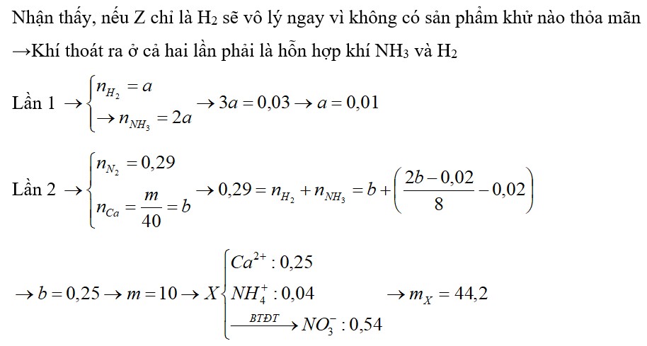 Cho m gam Ca tan hoàn toàn trong dung dịch HNO3, thu được dung dịch X và 0,672 lít khí