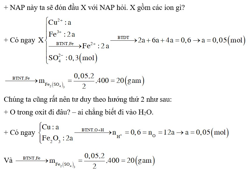 Để hòa tan vừa hết hỗn hợp bột gồm Cu và Fe2O3 có tỉ lệ số mol cần 400ml dung dịch H2SO4 0,75M