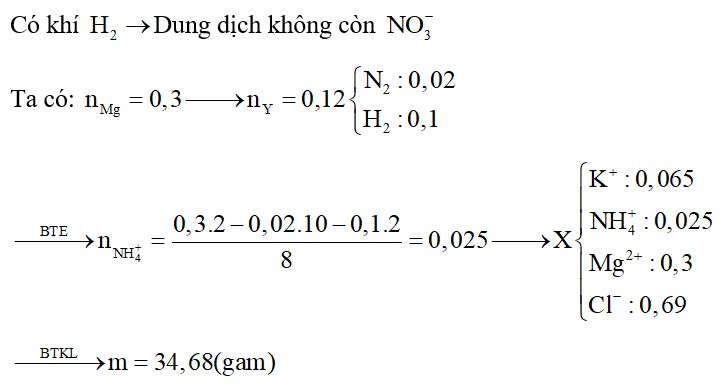 Cho 7,2 gam bột Mg tan hết trong dung dịch hỗn hợp HCl (dư) và KMnO4, thu được dung dịch X