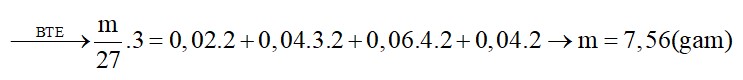 Hỗn hợp X chứa 0,02 mol FeO; 0,04 mol Fe2O3; 0,06 mol Fe3O4 và m gam Al. Nung nóng X trong bình kín