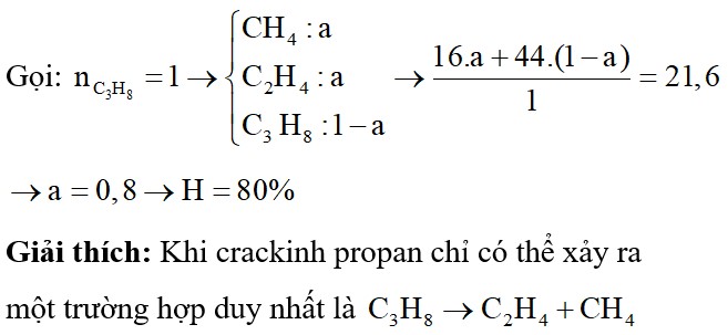 Crackinh propan thu được hỗn hợp khí X gồm 3 hidrocacbon. Dẫn toàn bộ X qua bình đựng dung dịch Br2