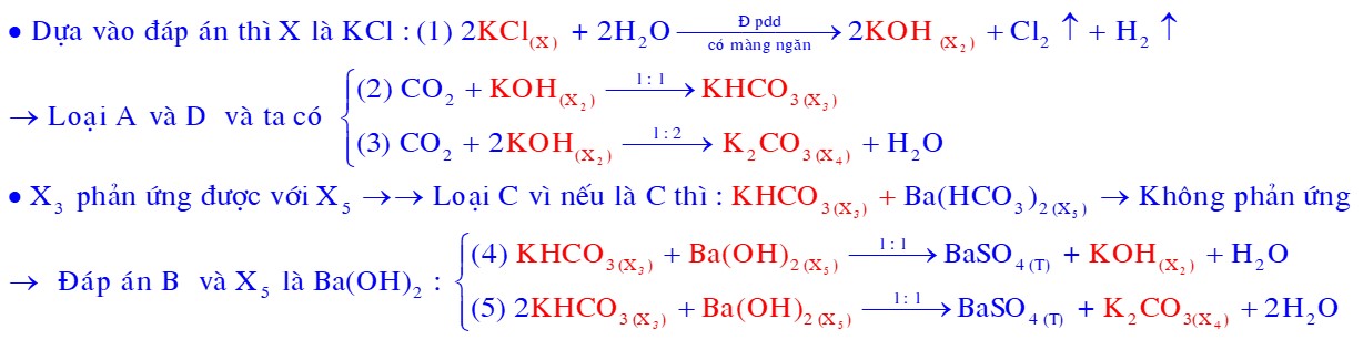 Cho các phản ứng xảy ra theo sơ đồ sau X + H2O → X2 + Y + Z (điện phân có màng ngăn)