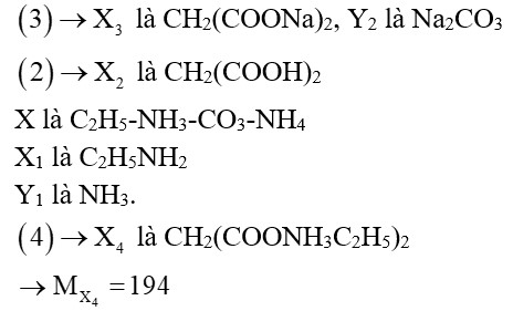 Cho các sơ đồ phản ứng theo đúng tỉ lệ mol: X + 2NaOH → X1 + Y1 + Y2 + 2H2O.