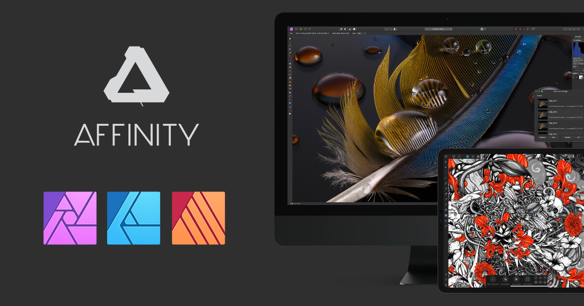 Affinity Designer cùng với Affinity Photo và Affinity Publisher là bộ ba thay thế cho Photoshop, Illustrator và Indesign của Adobe.