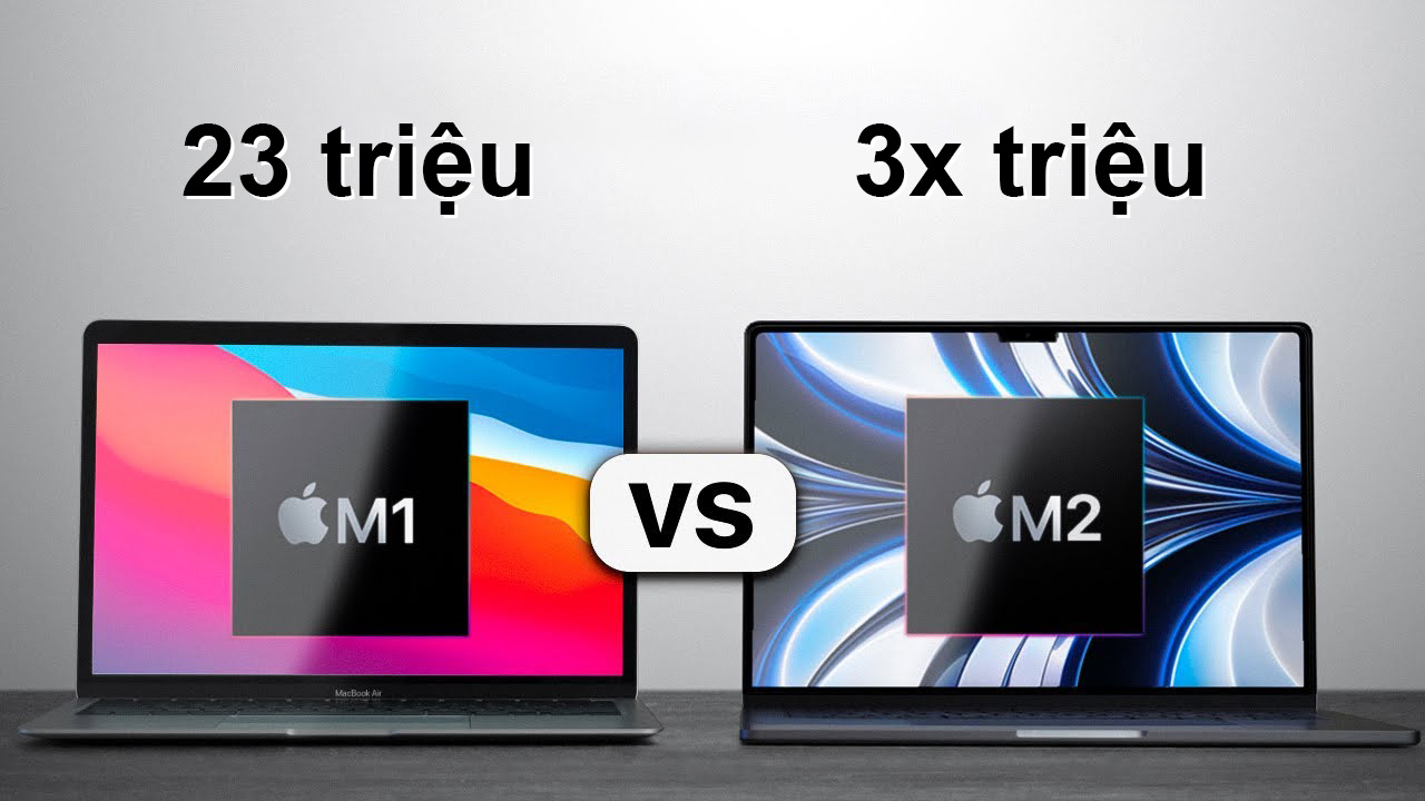 So sánh MacBook Air M2 và M1 2