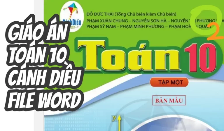 Giáo án Toán 10 Cánh Diều file Word 2