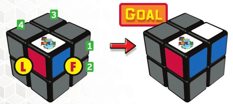 Hướng dẫn cách giải Rubik 2x2x2 4