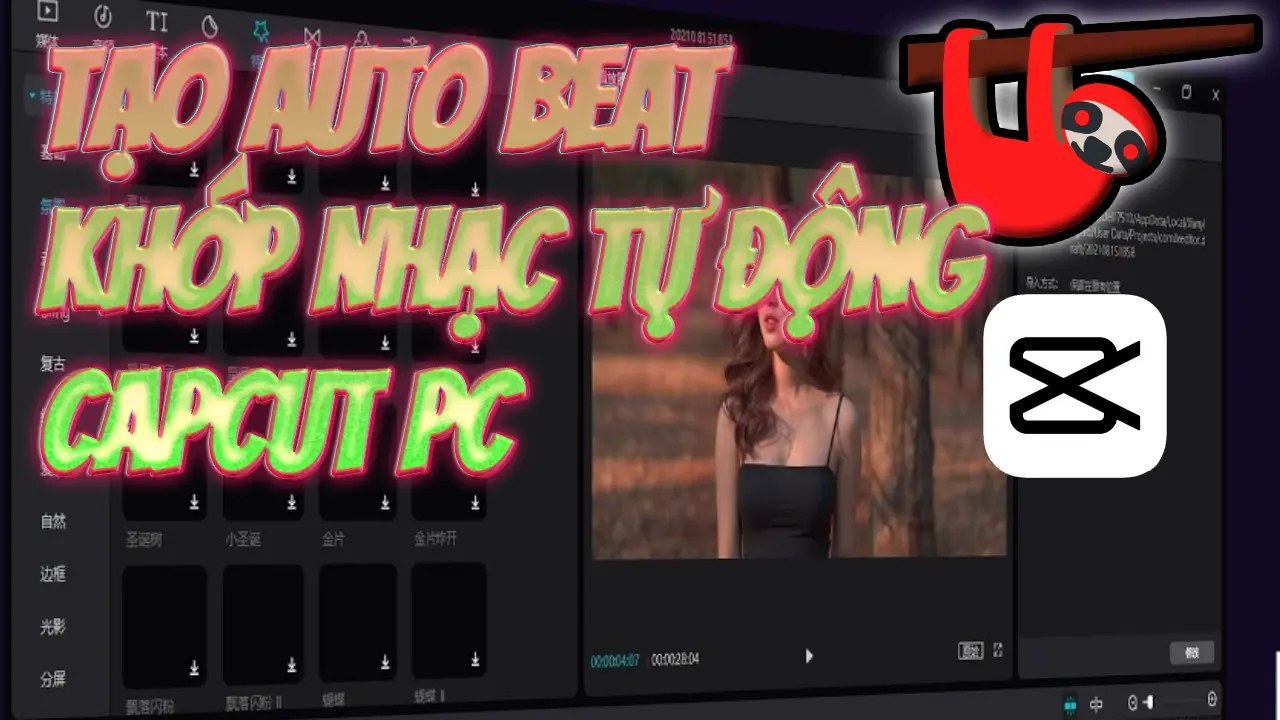 Cách edit video khớp nhạc Capcut PC tự động (Auto Beat Sync, capcut beat hình ảnh đập theo nhạc)