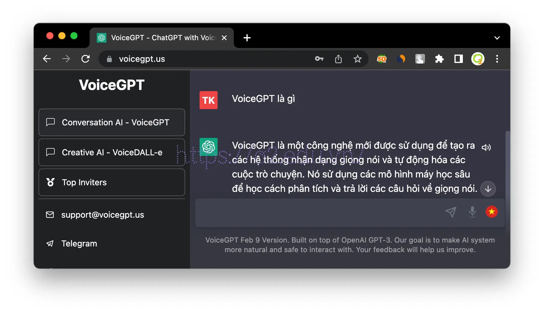 Không đăng ký được ChatGPT, hãy thử VoiceGPT! 3