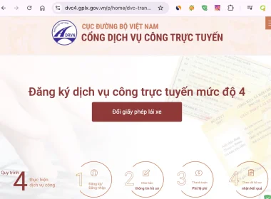 Hướng dẫn cách đổi Bằng Lái Xe qua dịch vụ công