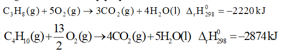 Bài toán năng lượng hóa học đốt cháy nhiên liệu 20