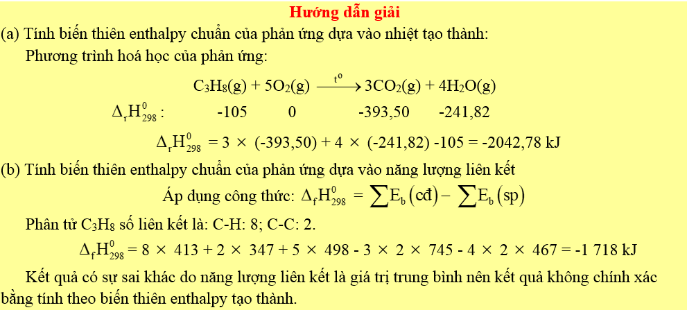 Bài toán năng lượng hóa học đốt cháy nhiên liệu 2