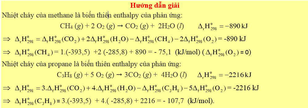 Bài toán năng lượng hóa học đốt cháy nhiên liệu 3